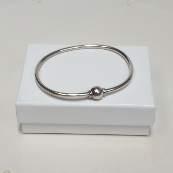 EDEN Hand Arts Cape Cod Sterling Silver Bangle Bracelet fits 7 to 7 1/2 wrists - Picture 5 of 11